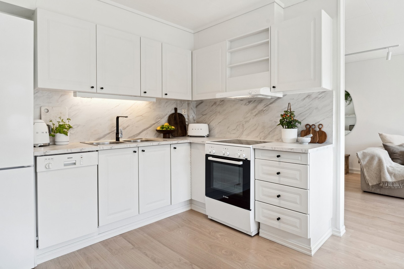 Kjøkkenet fikk ny benkeplate i 2023 Galleribilde