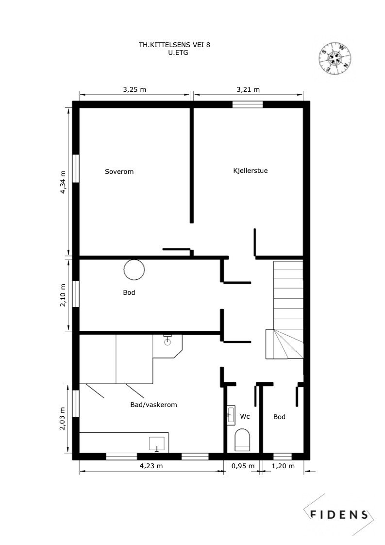 Plantegning kjeller Galleribilde