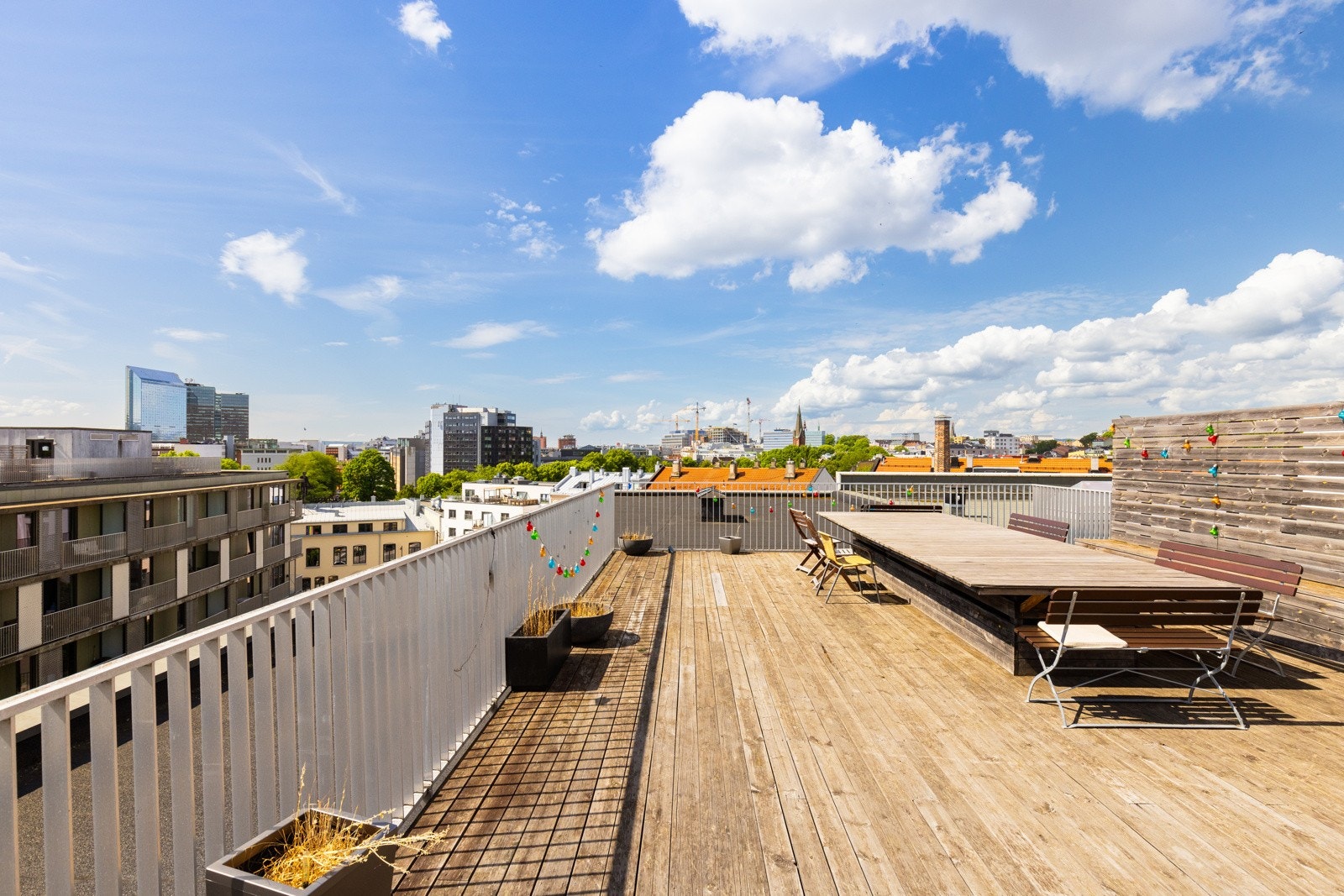 Sameiet har en herlig felles takterrasse for beboerne. Galleribilde