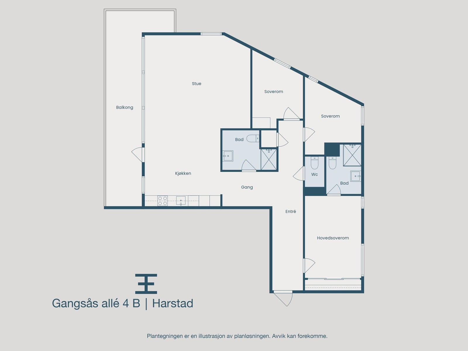 Plantegning Galleribilde