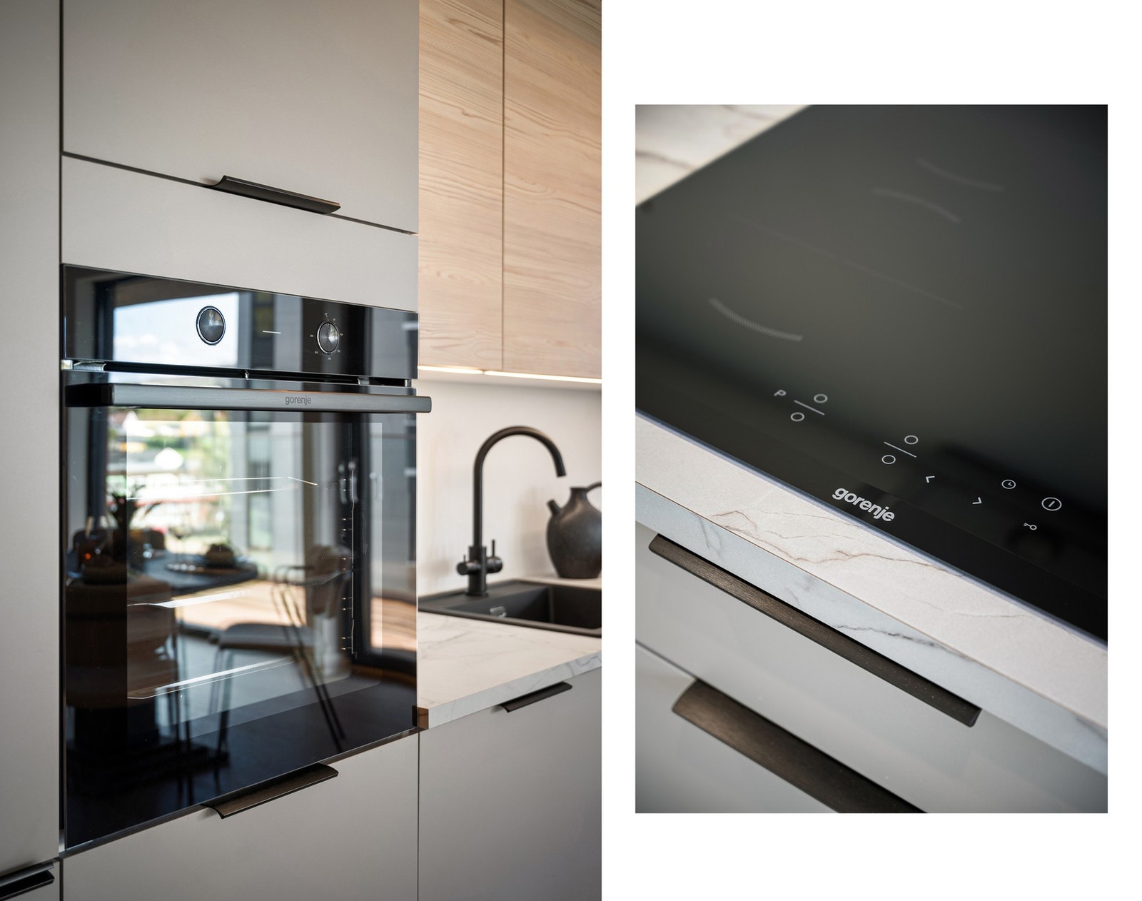 Integrerte hvitevarer på kjøkkenet Galleribilde