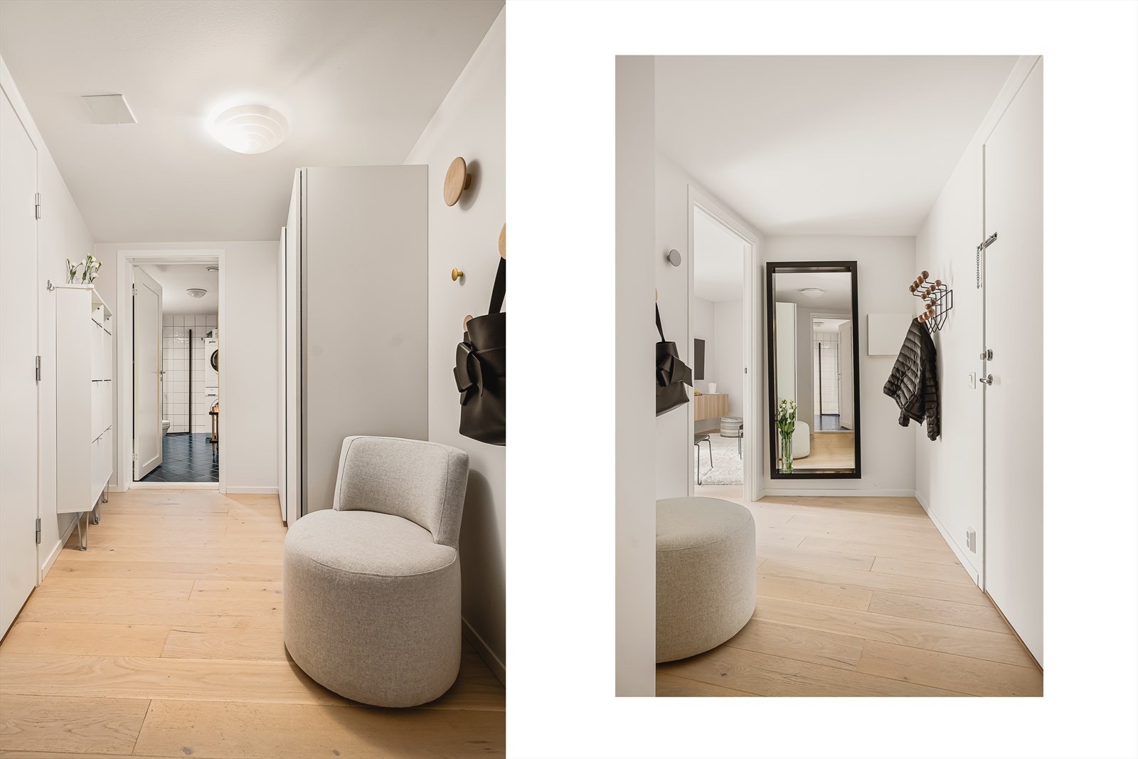 - Velkommen inn i en lys entré på 7,1 m² - Galleribilde