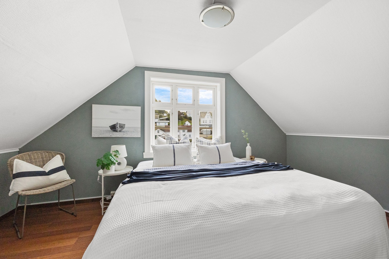 Loftsetasjen inneholder to fine soverom. Galleribilde