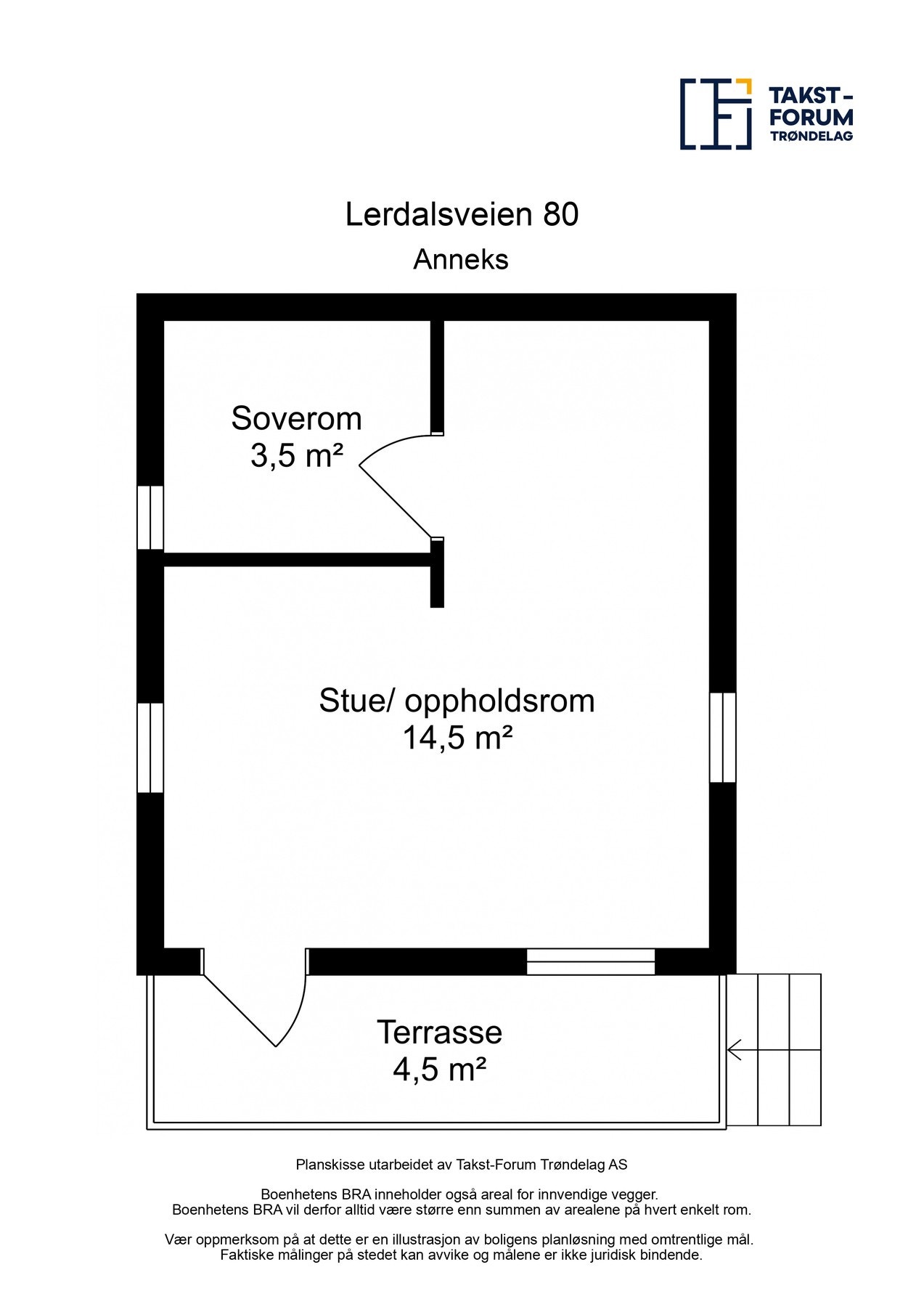 Plantegning anneks. Galleribilde