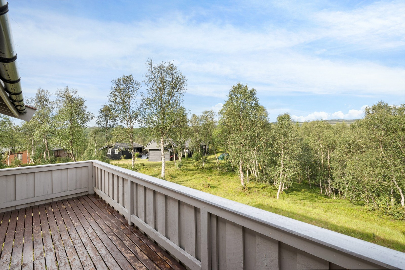 Her har du sola på øst, sør og vestsiden av hytta med optimalt solforhold gjennom hele dagen. Galleribilde