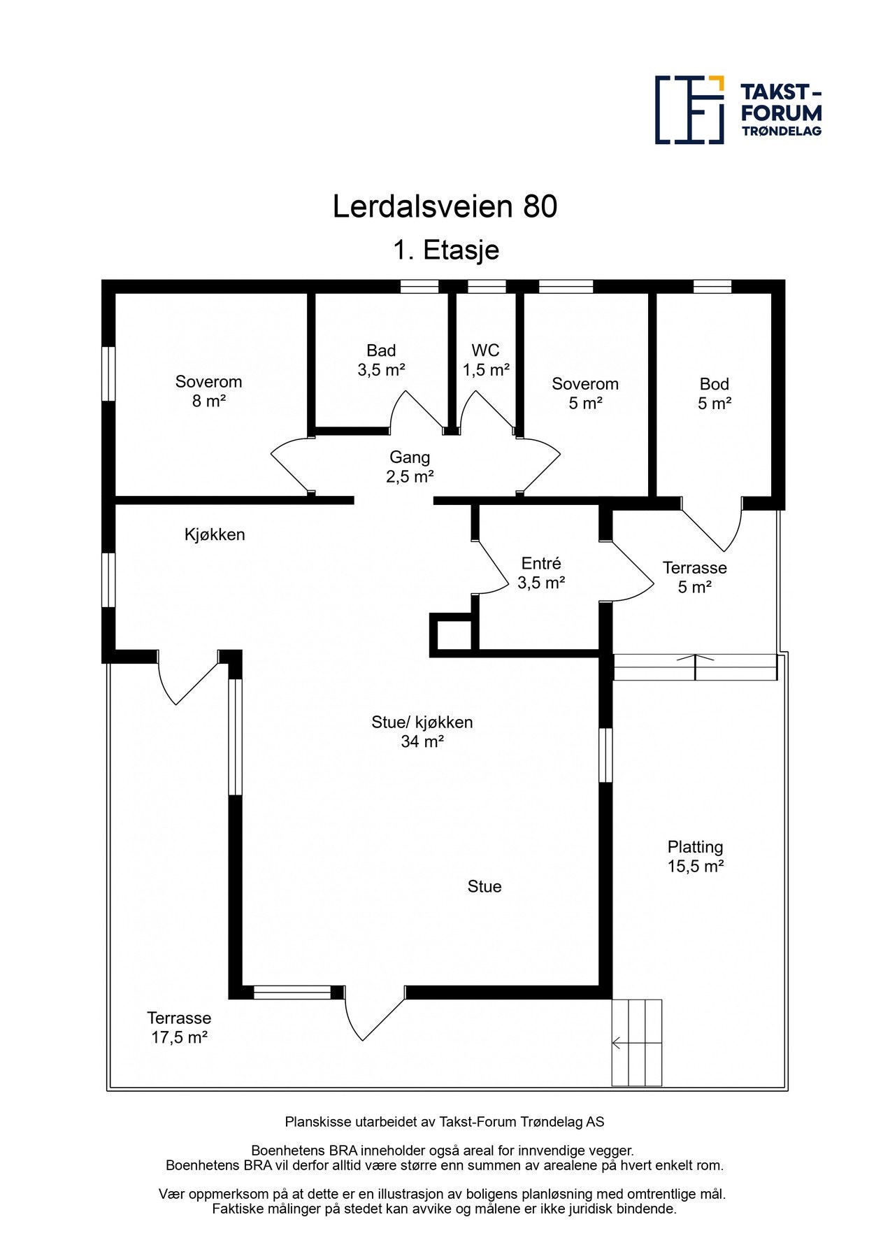 Plantegning 1. etasje. Galleribilde
