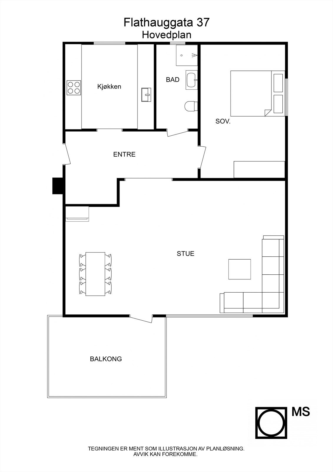 Plantegning første etasje Galleribilde