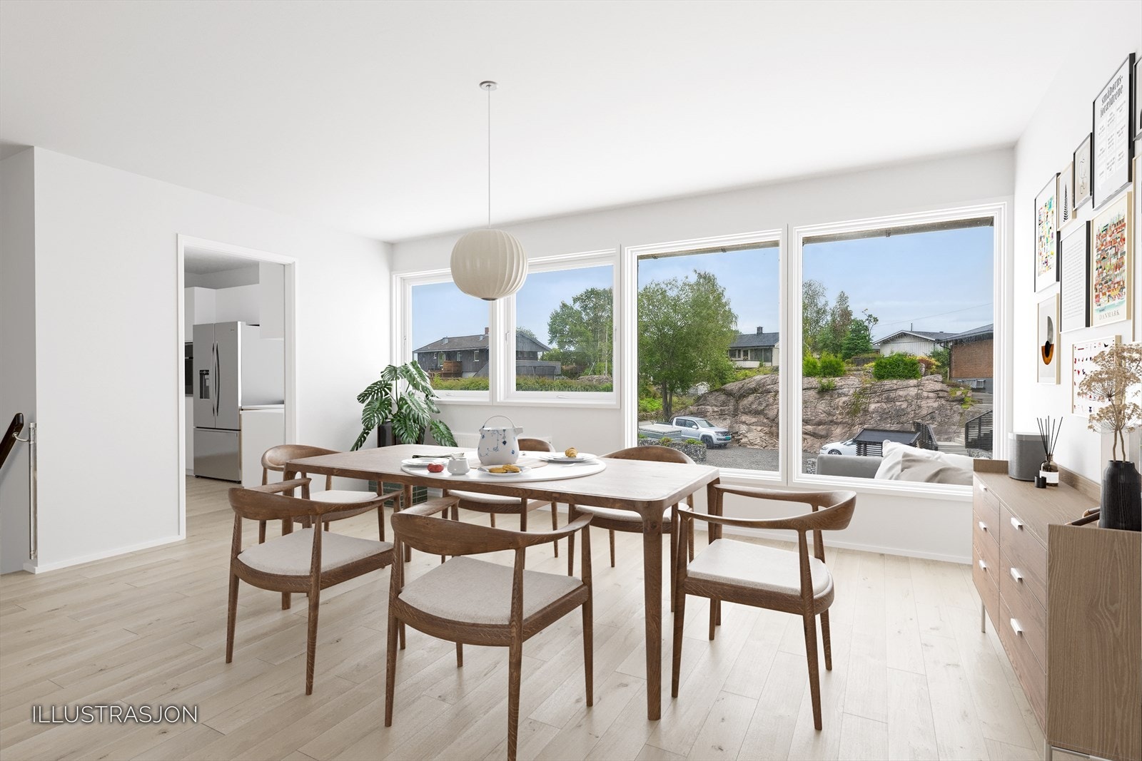 Slik kan stuen se ut etter modernisering (illustrasjon) Galleribilde