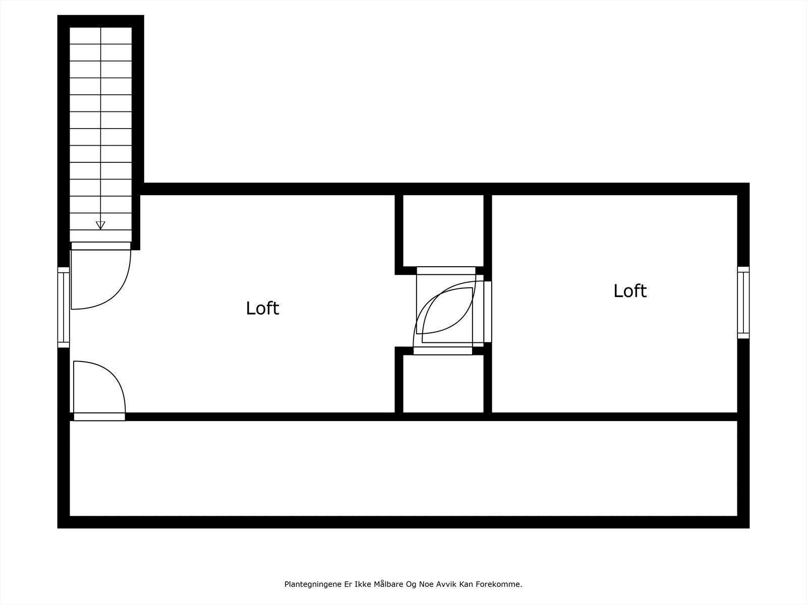 Plantegning: loft Galleribilde