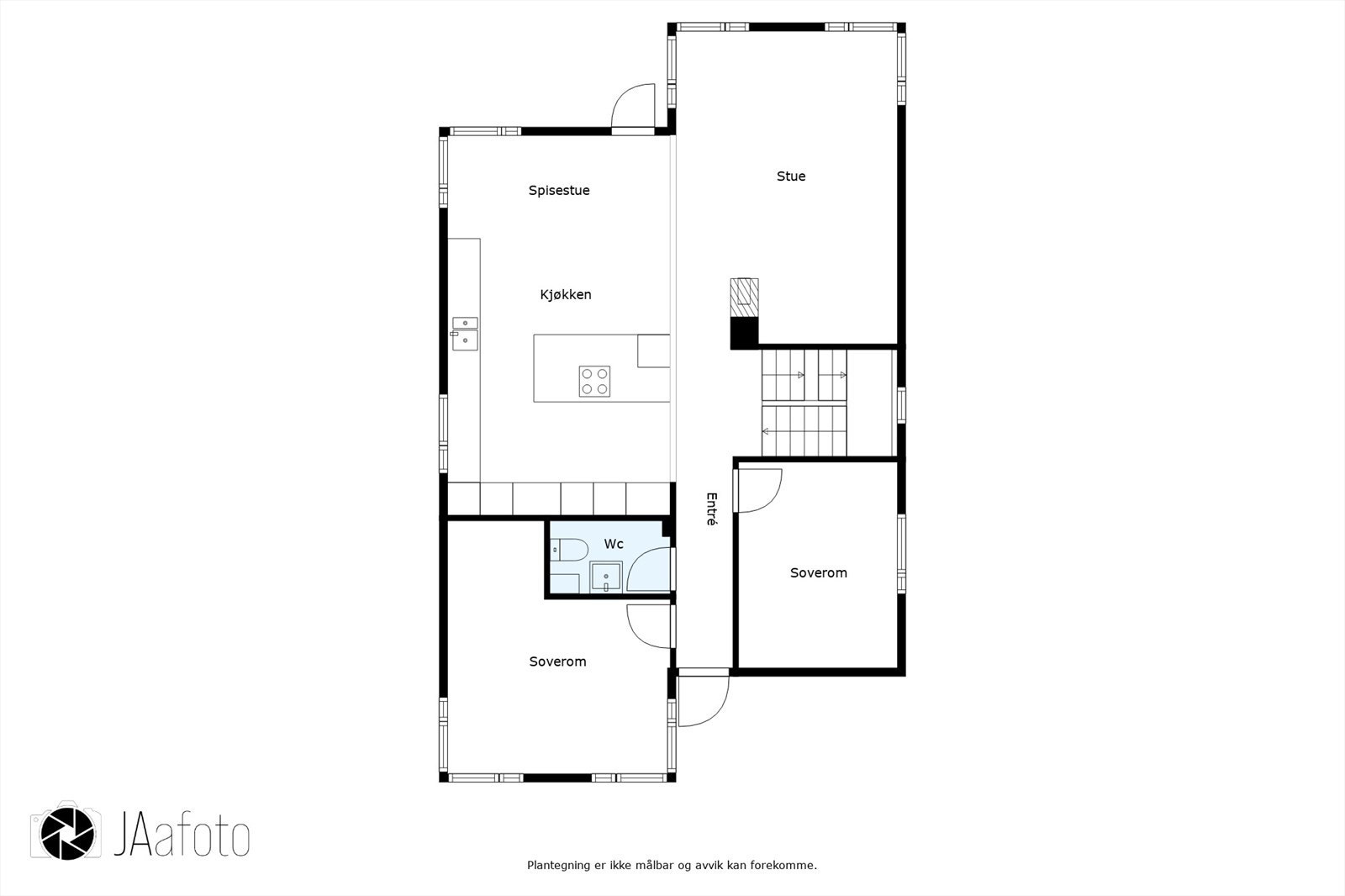 Plantegning hovedetasje Galleribilde
