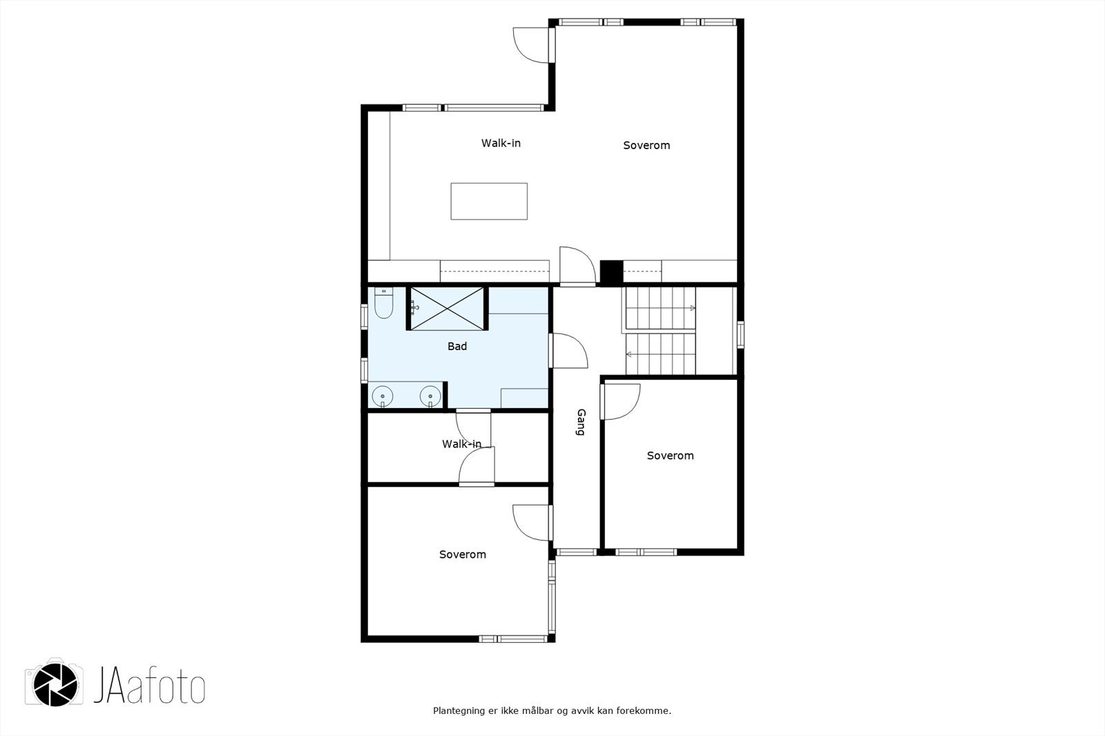 Plantegning 3. etasje Galleribilde