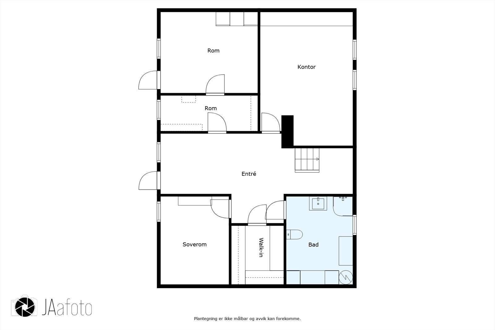 Plantegning 1. etasje Galleribilde