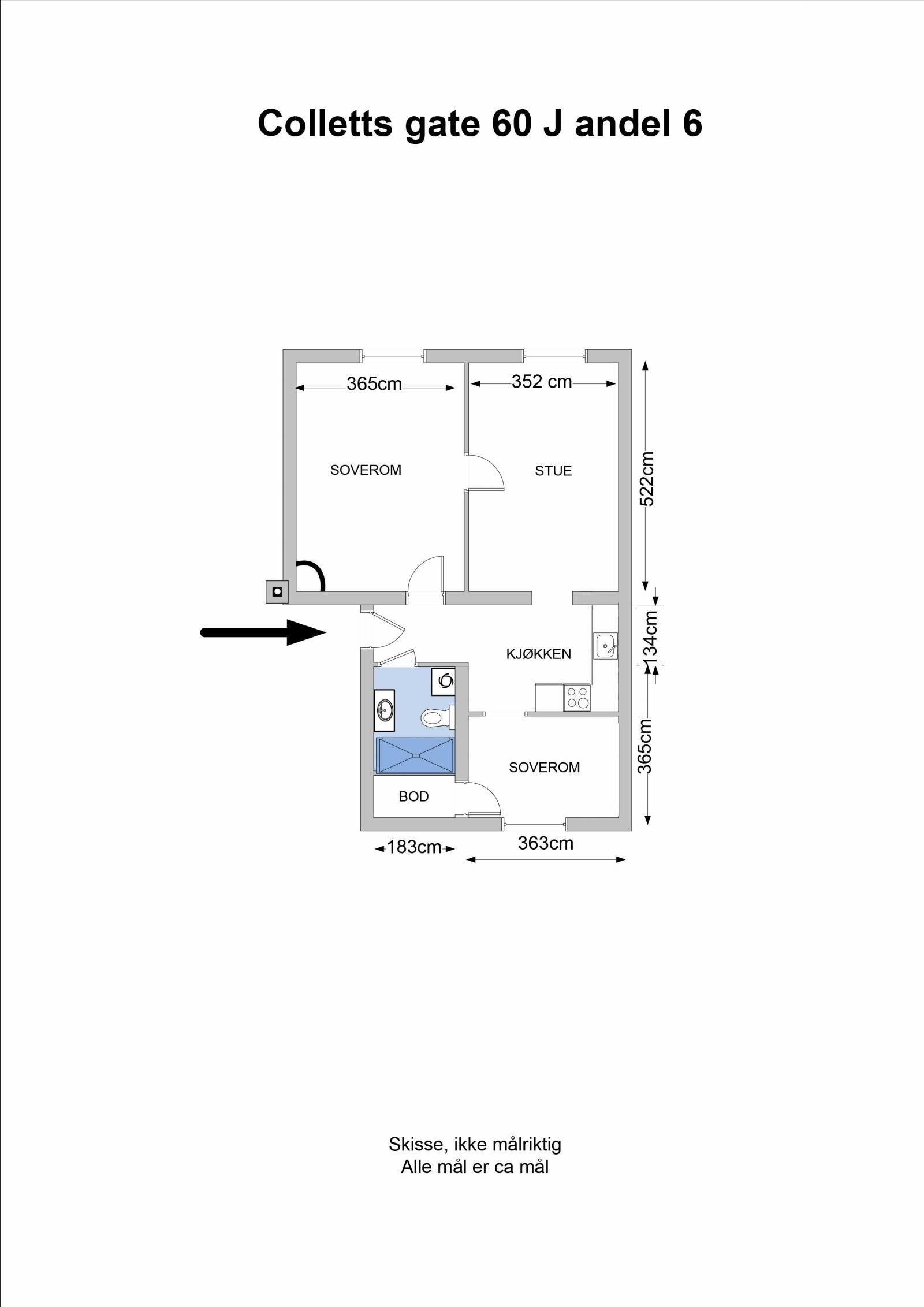 Alternativplantegning 1 Galleribilde