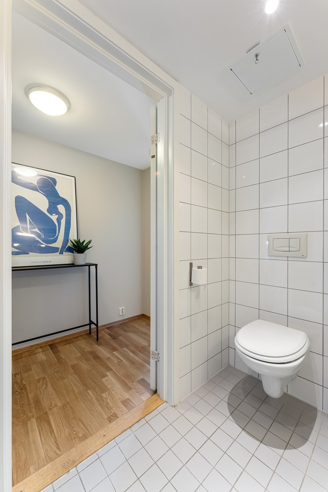 Det er opplegg for vaskemaskin på badet Galleribilde