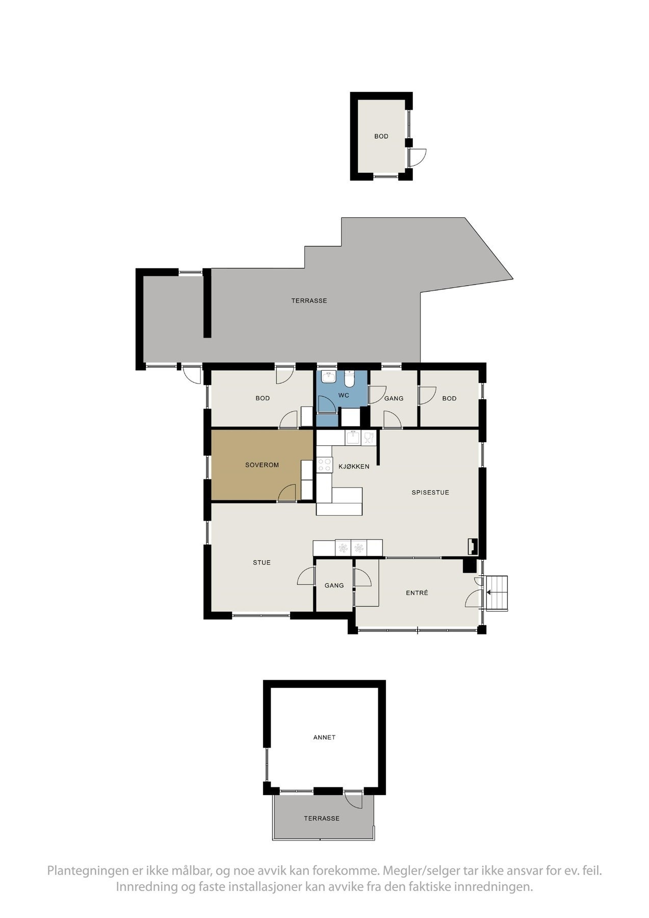 2d plantegning av hele eiendommen Galleribilde