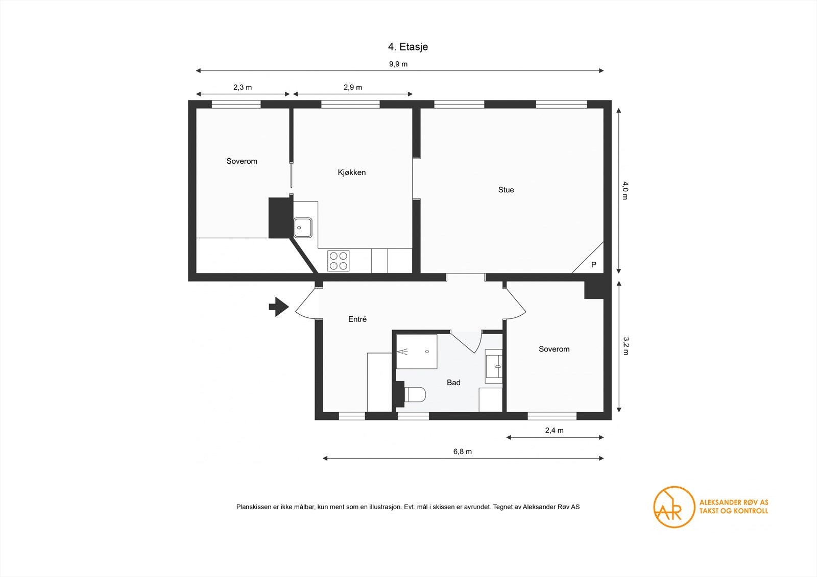 Plantegning Schweigaards gate 87. Galleribilde