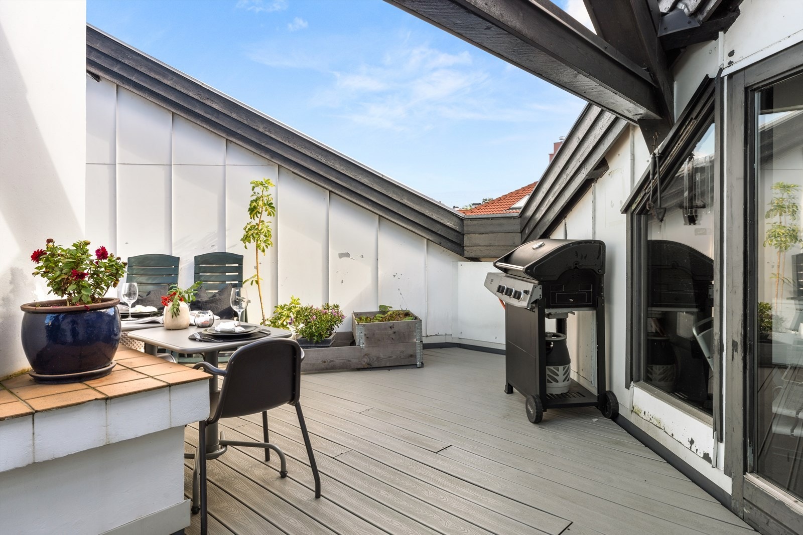 Felles takterrasse for beboerne. Galleribilde