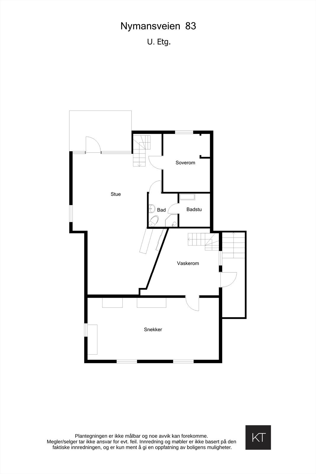Planskisse U. etasje Galleribilde