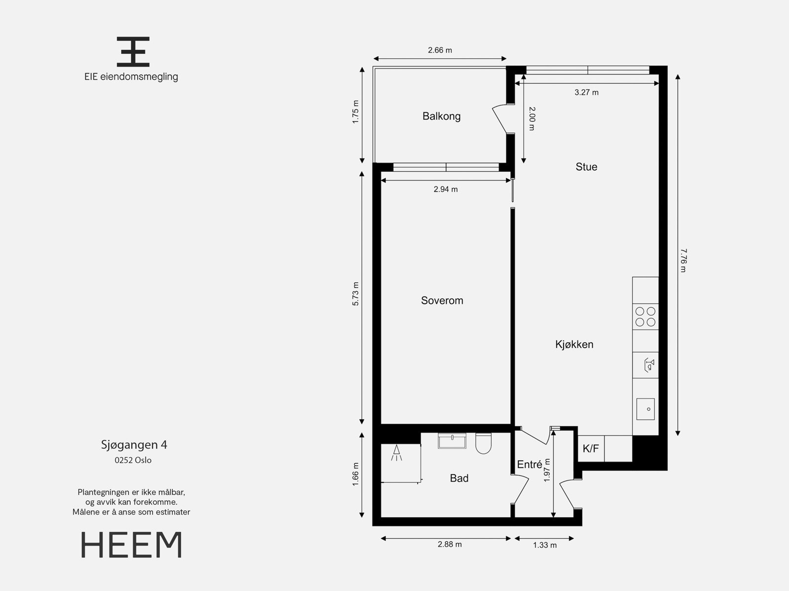 Plantegning | 7. etasje med felles heisadkomst. Galleribilde