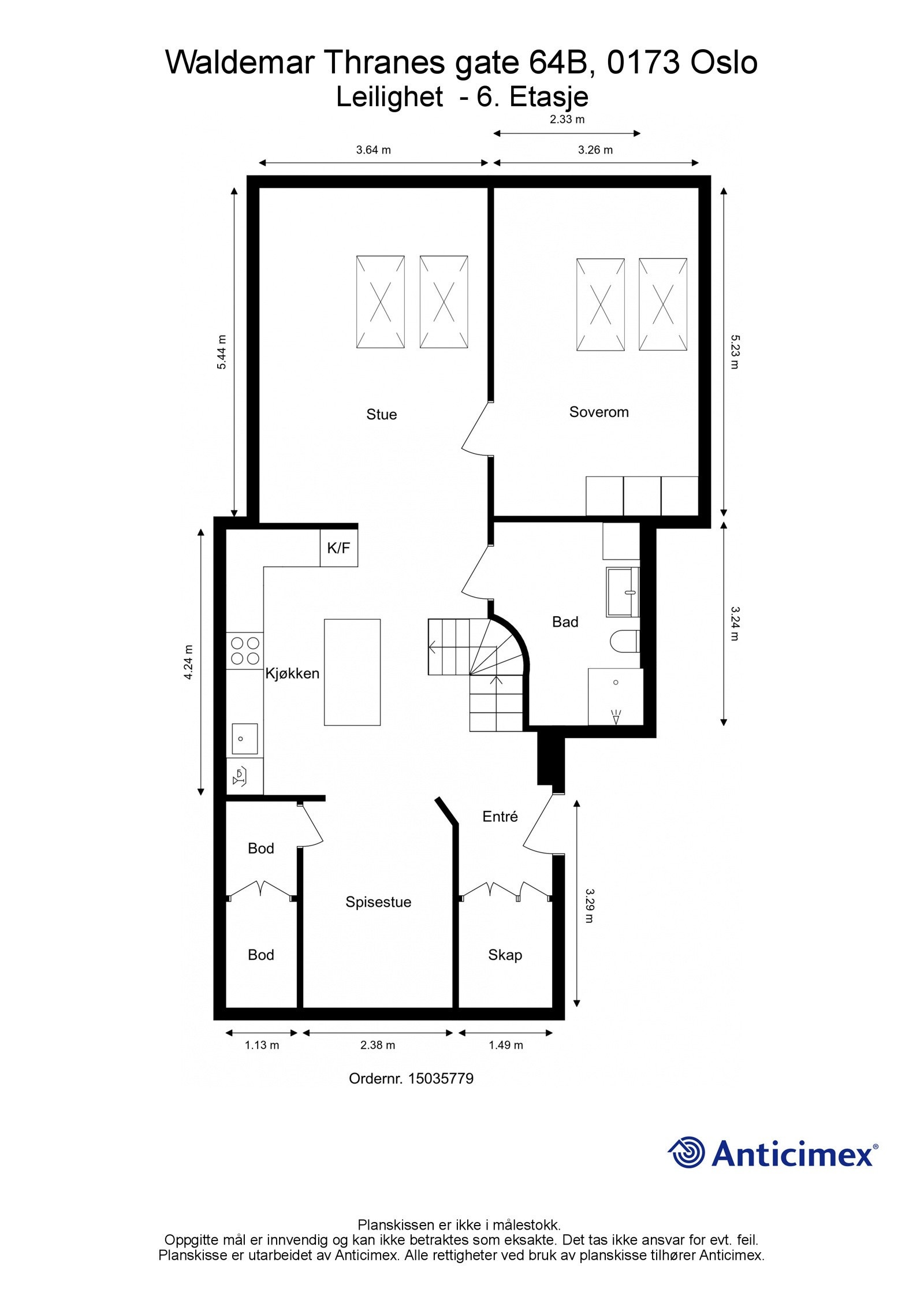 Planskisse. Galleribilde