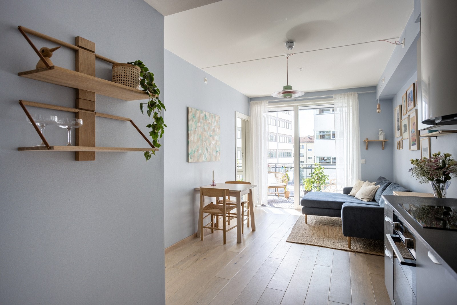 Leiligheten har også balansert ventilasjon som sørger for et godt inneklima. Galleribilde