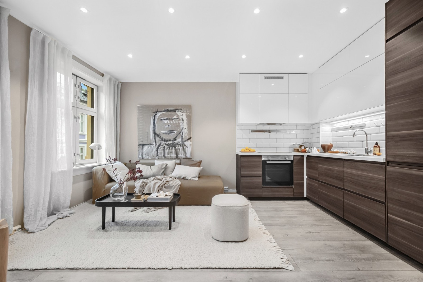 Lekker 3-roms beliggende høyt og fritt til i byggets 4. etasje! Galleribilde