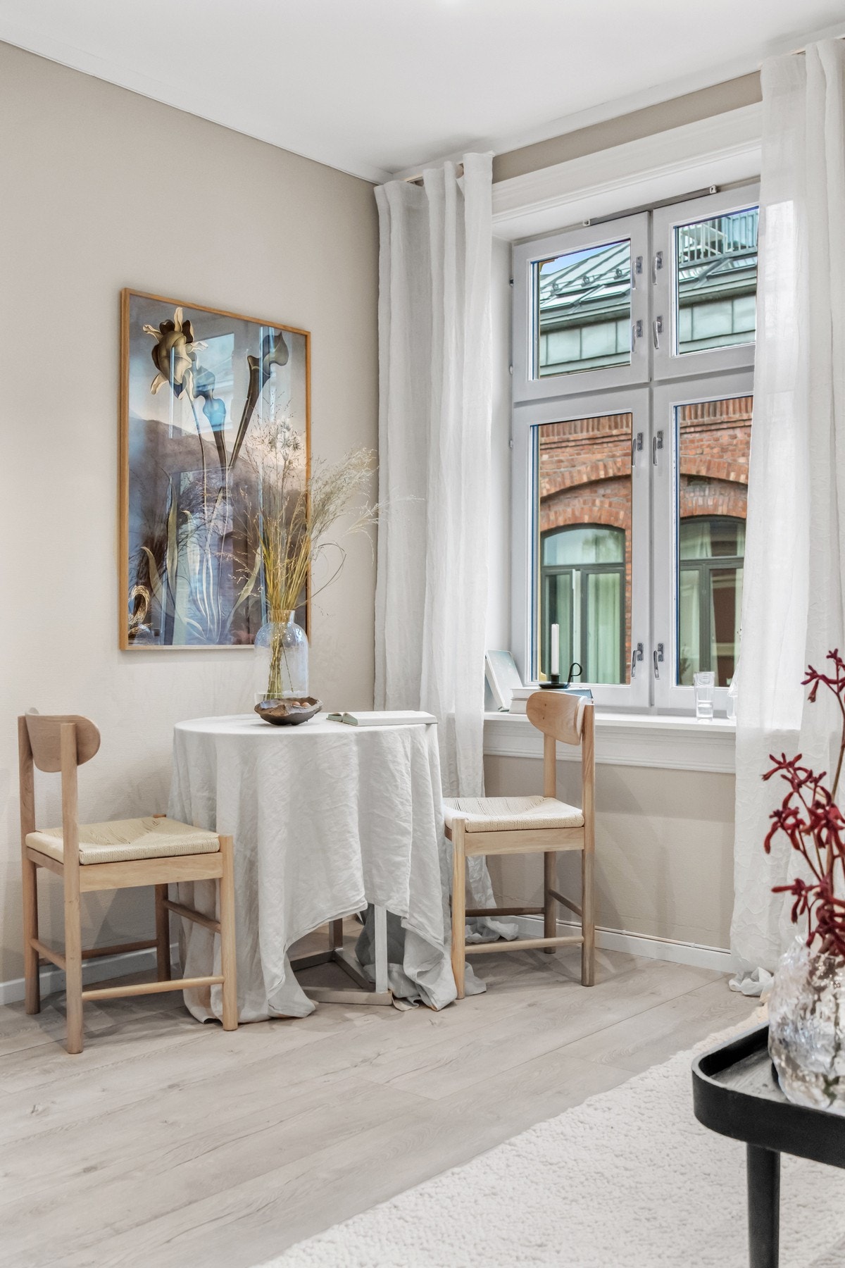 Det er plass til et spisebord. Galleribilde