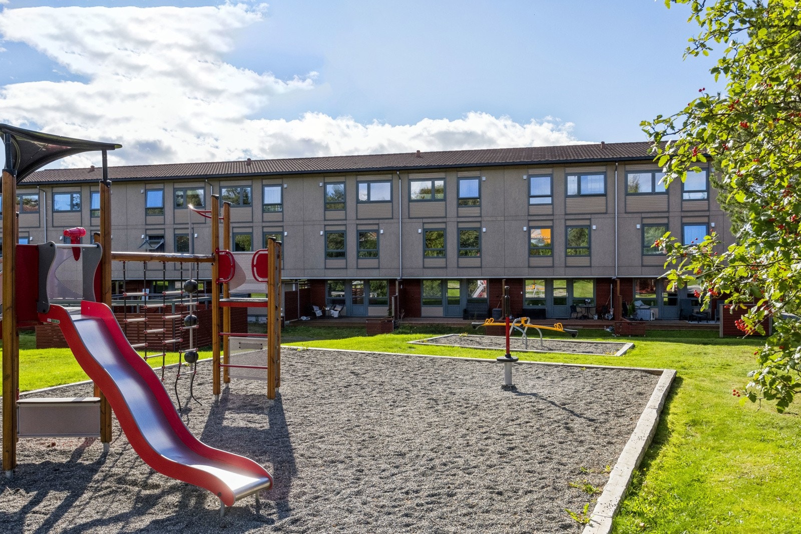 Borettslaget har flotte fellesområder for både store og små. Galleribilde