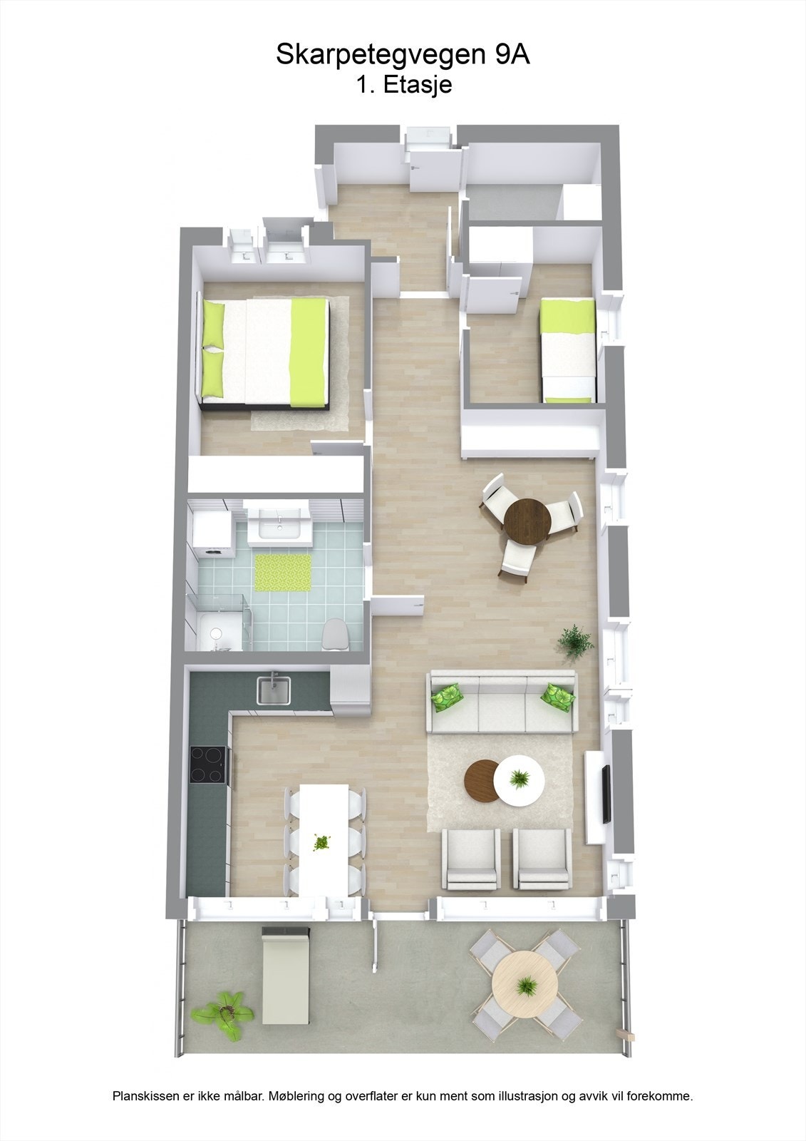 Skarpetegvegen 9A - 3D - 1 Galleribilde