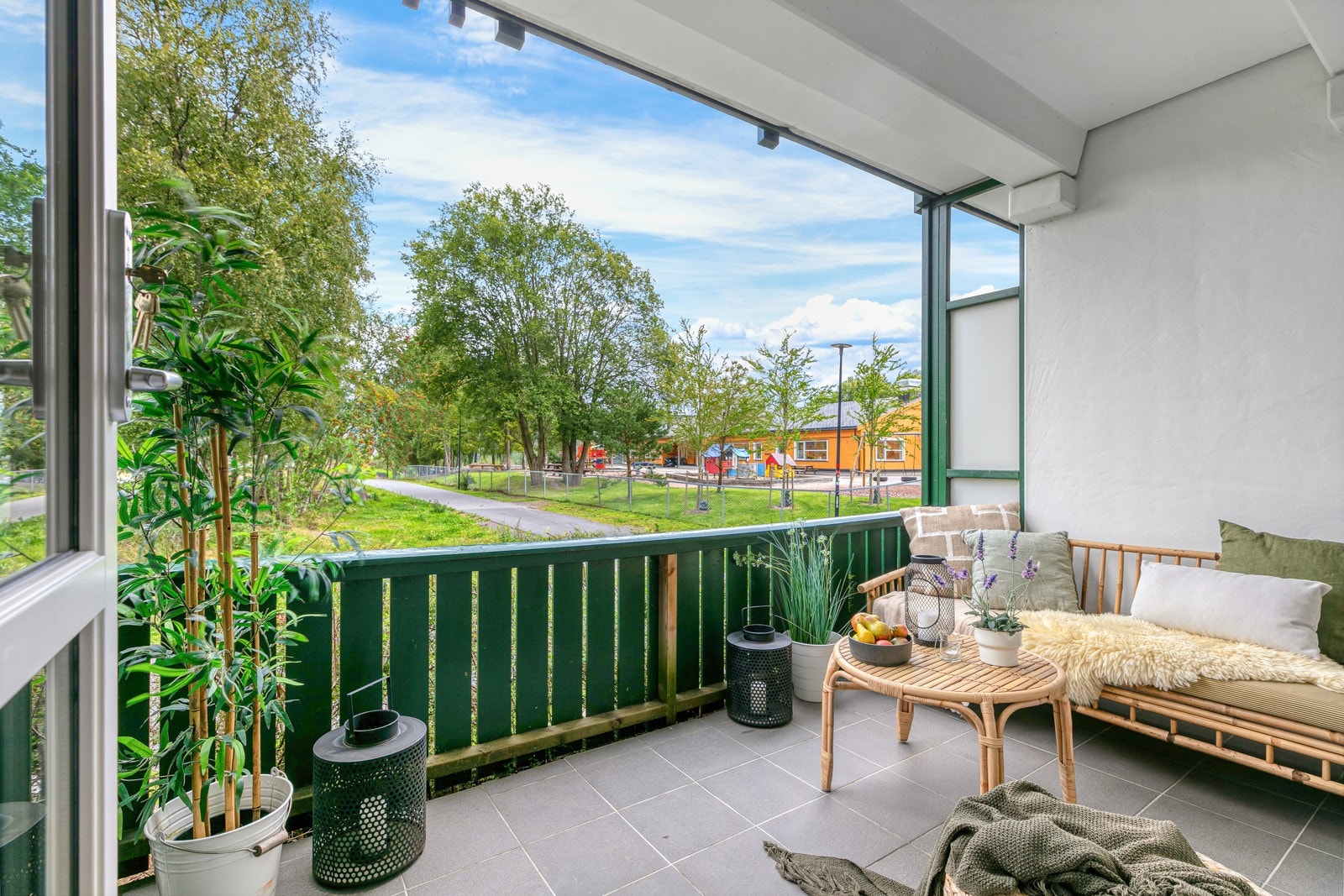 3-roms leilighet med overbygd terrasse Galleribilde