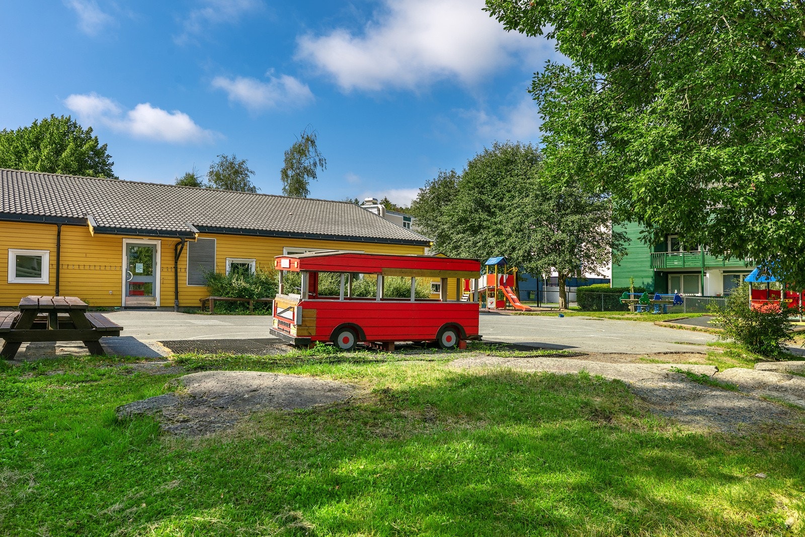 Gullhaug barnehage ligger rett ved siden av boligen Galleribilde