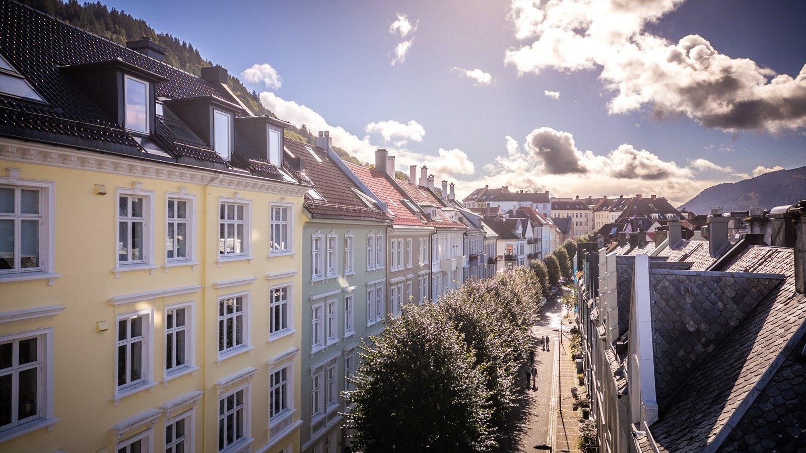 Hans Hauges gate er kjent for sin ærverdige bygårdsbebyggelse og brosteinsbelagte gatetun med bl.a. benker og flotte trær. Galleribilde