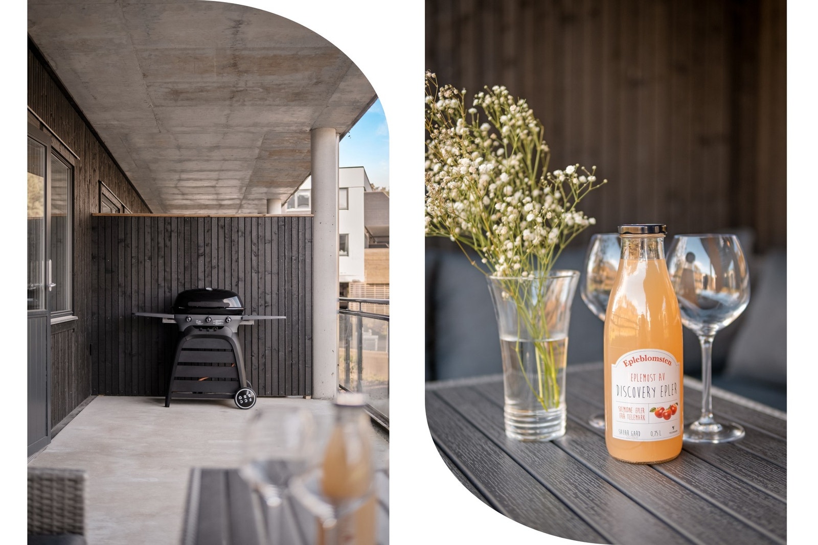 Her er det mulig å innrede etter eget ønske med hagemøbler, grønne planter og gassgrill Galleribilde