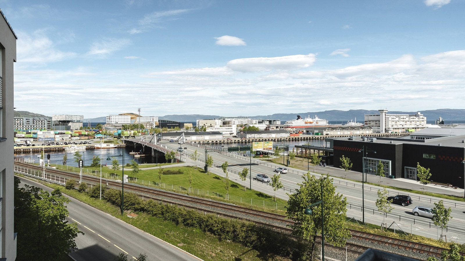 Utsikten fra leiligheten er upåklagelig. Galleribilde