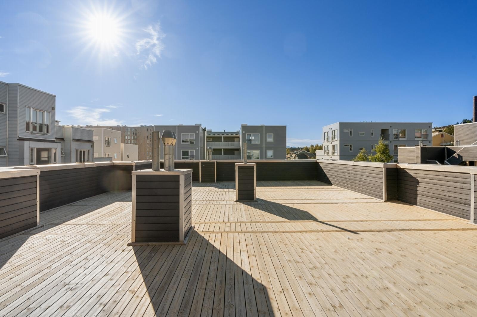 Felles takterrasse. Galleribilde
