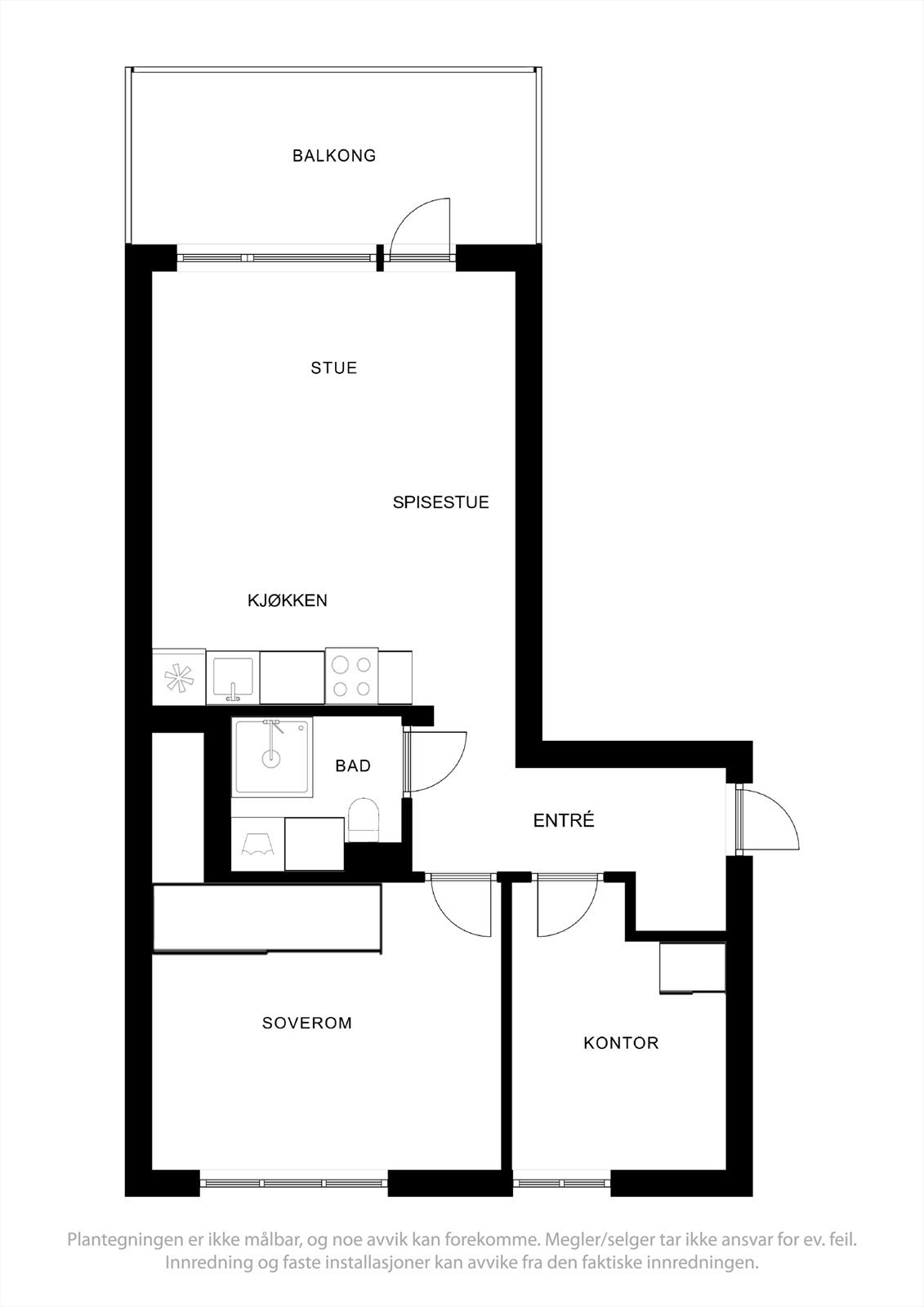Plantegning 4 etasje Galleribilde