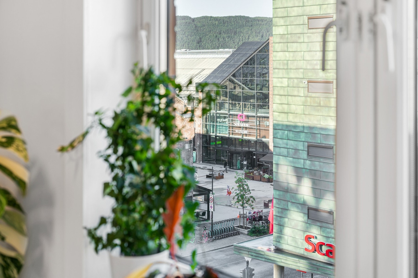 Fra leiligheten har man kort avstand til idylliske Solsiden. Galleribilde