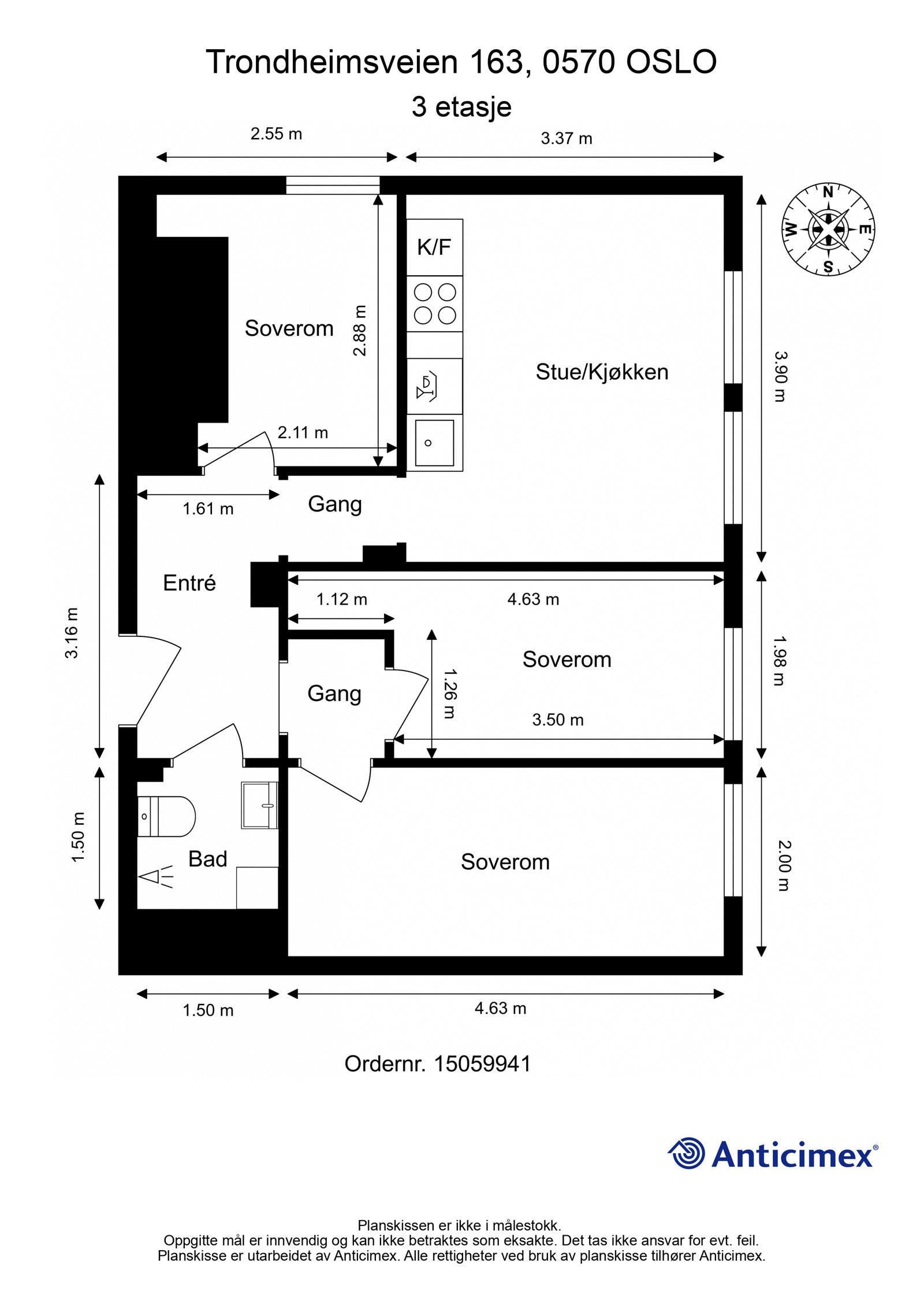 Plantegning Galleribilde