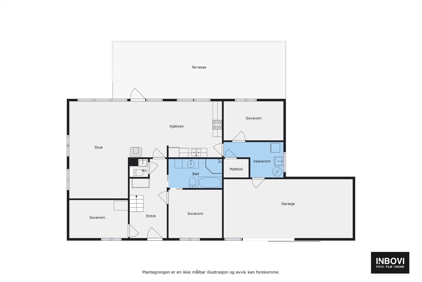 Plantegning 1.etg Galleribilde