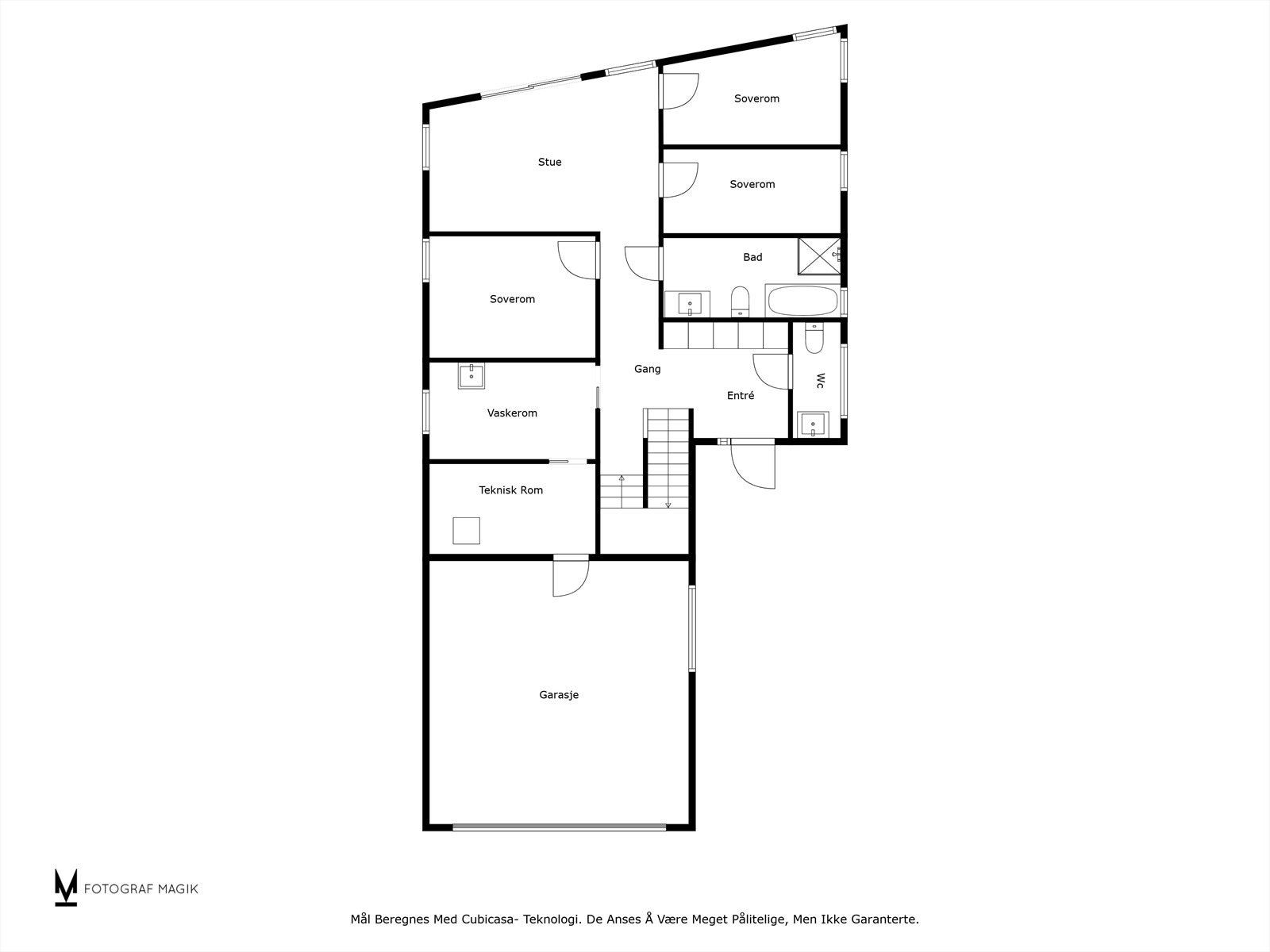 Plantegning 1. etg. Galleribilde