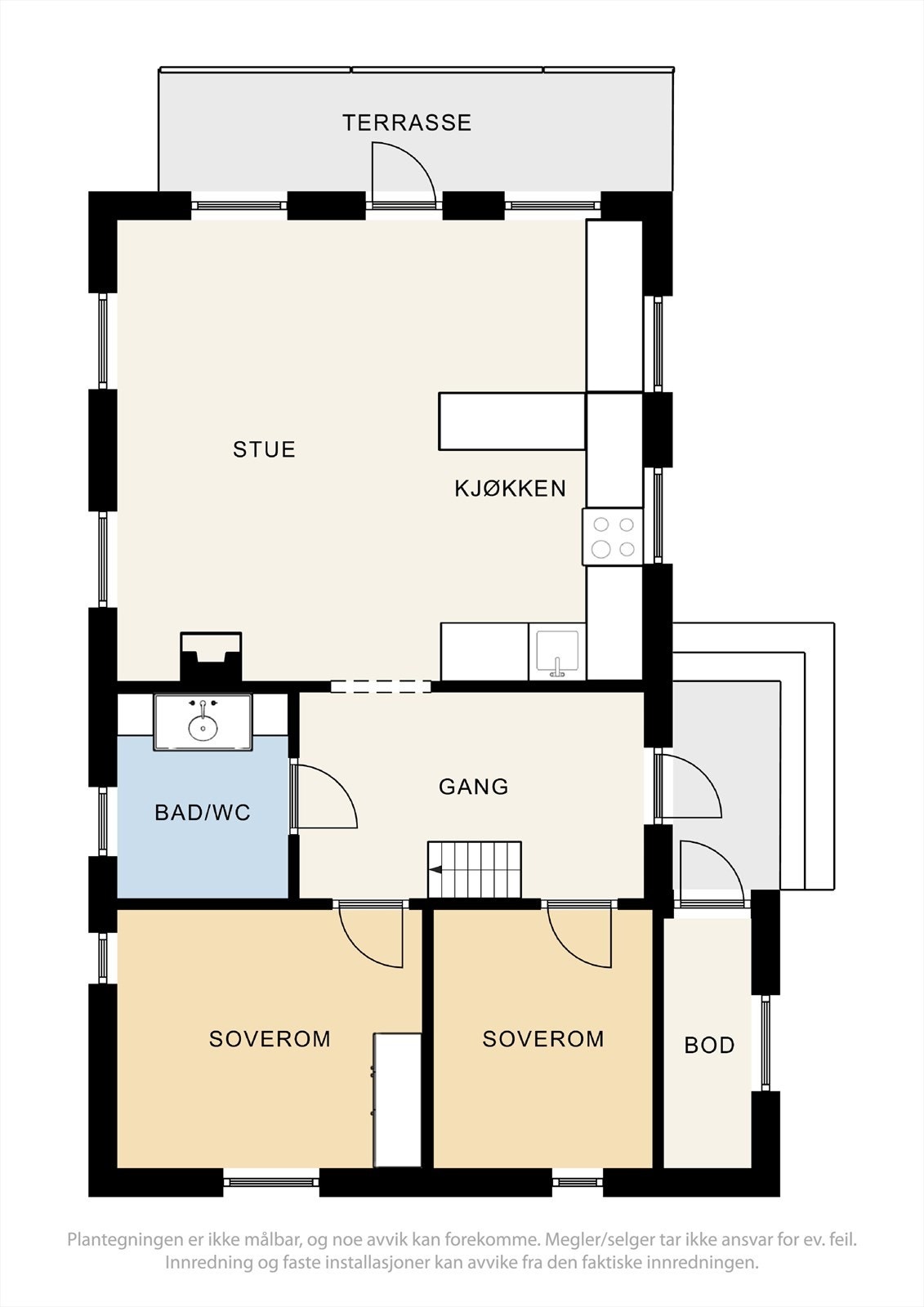 Plantegning 1. etasje. Galleribilde