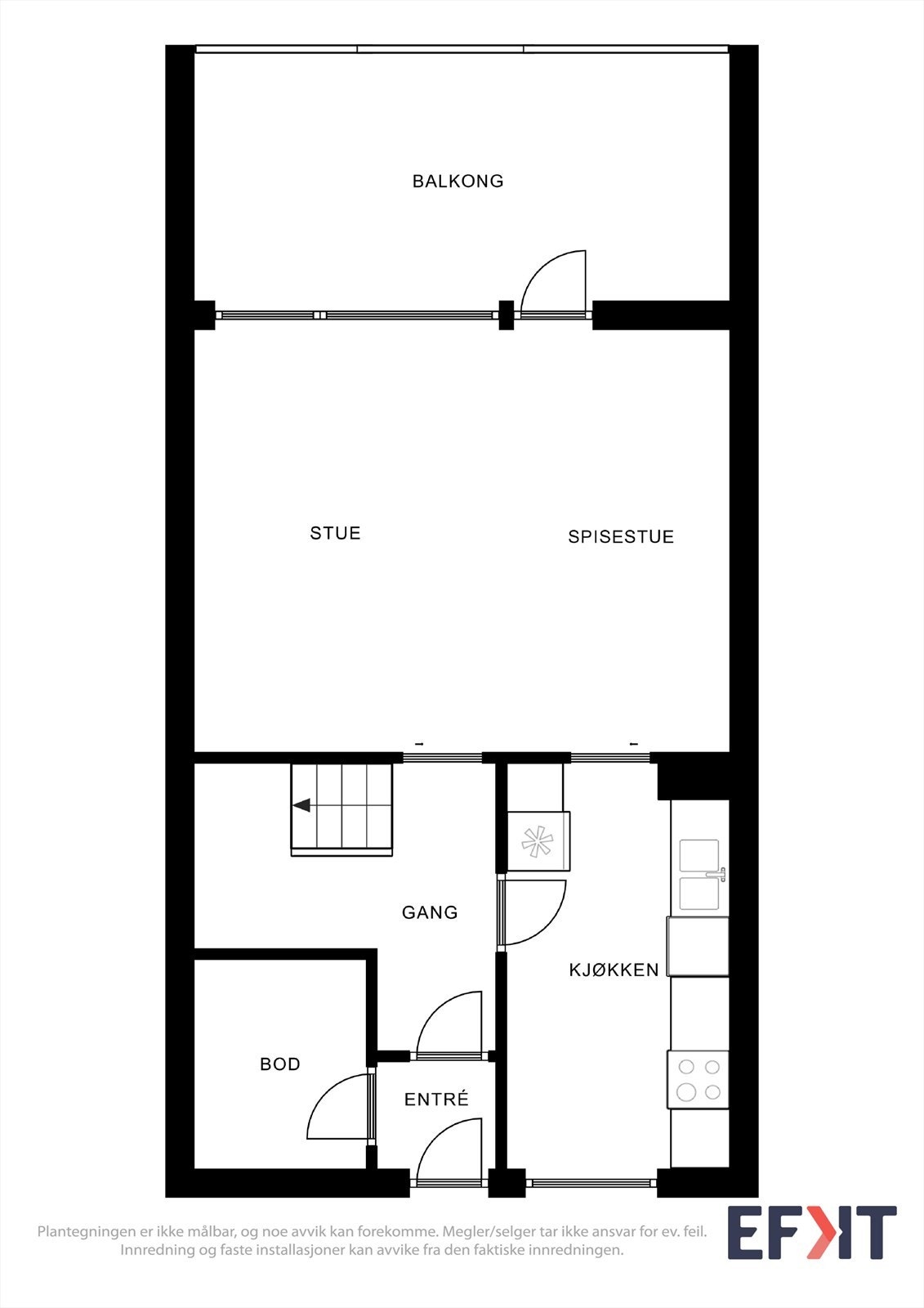 Plantegning 3. etasje Galleribilde