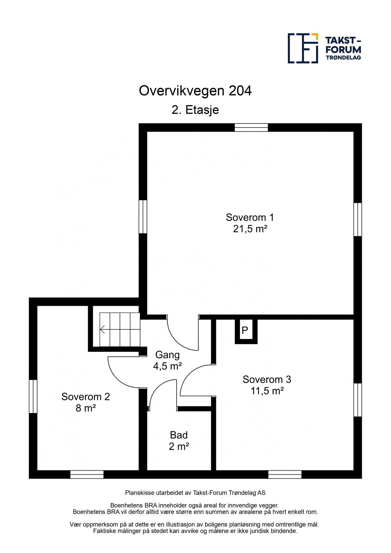 Plantegning - 2. etasje. Galleribilde