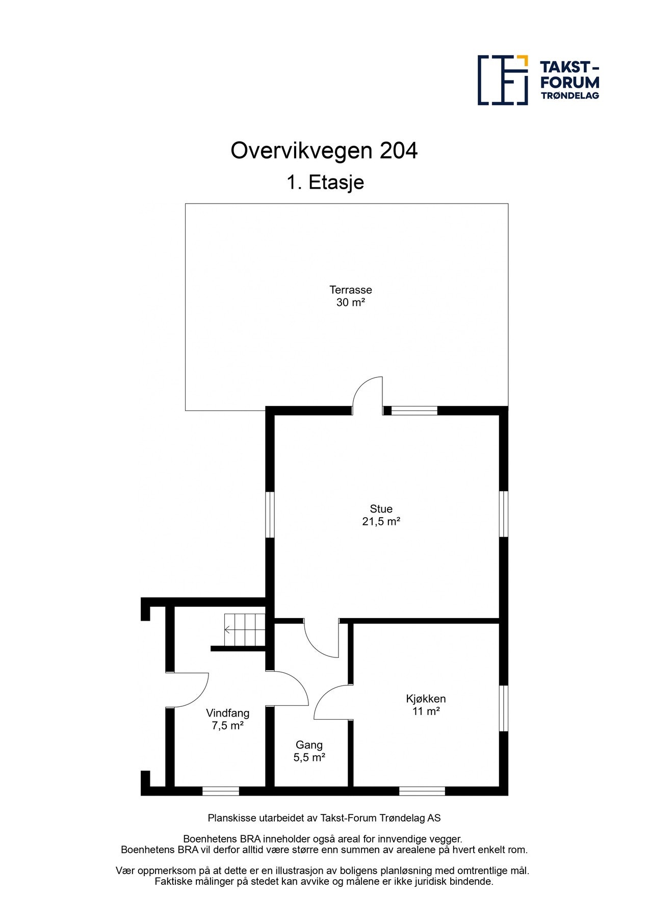 Plantegning - 1. etasje. Galleribilde