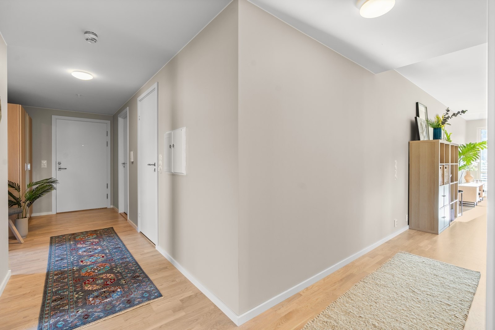 Velkommen inn! Fra entreen har man tilgang til alle rom. Galleribilde