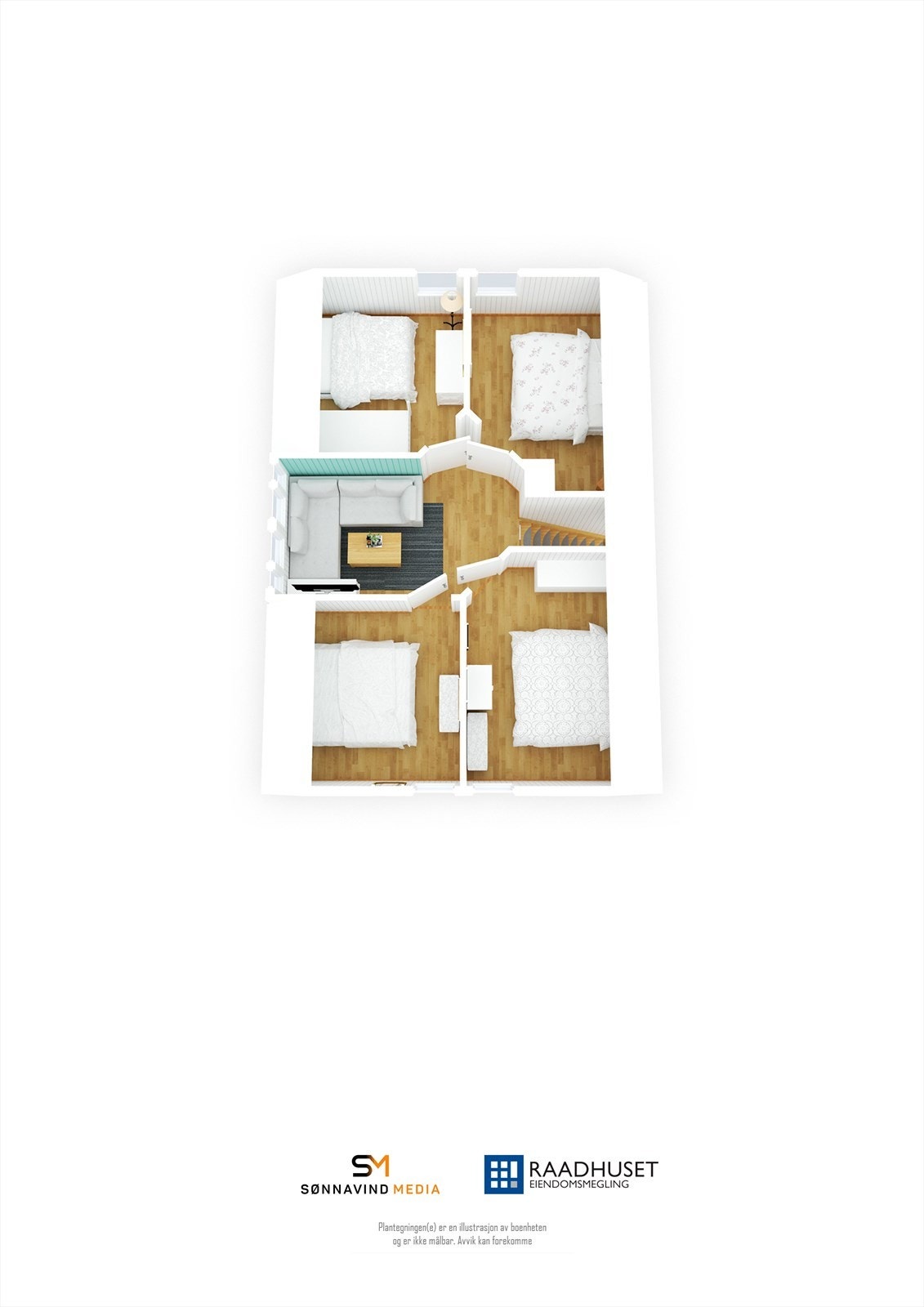 3D Plantegning | 2. Etasje Galleribilde