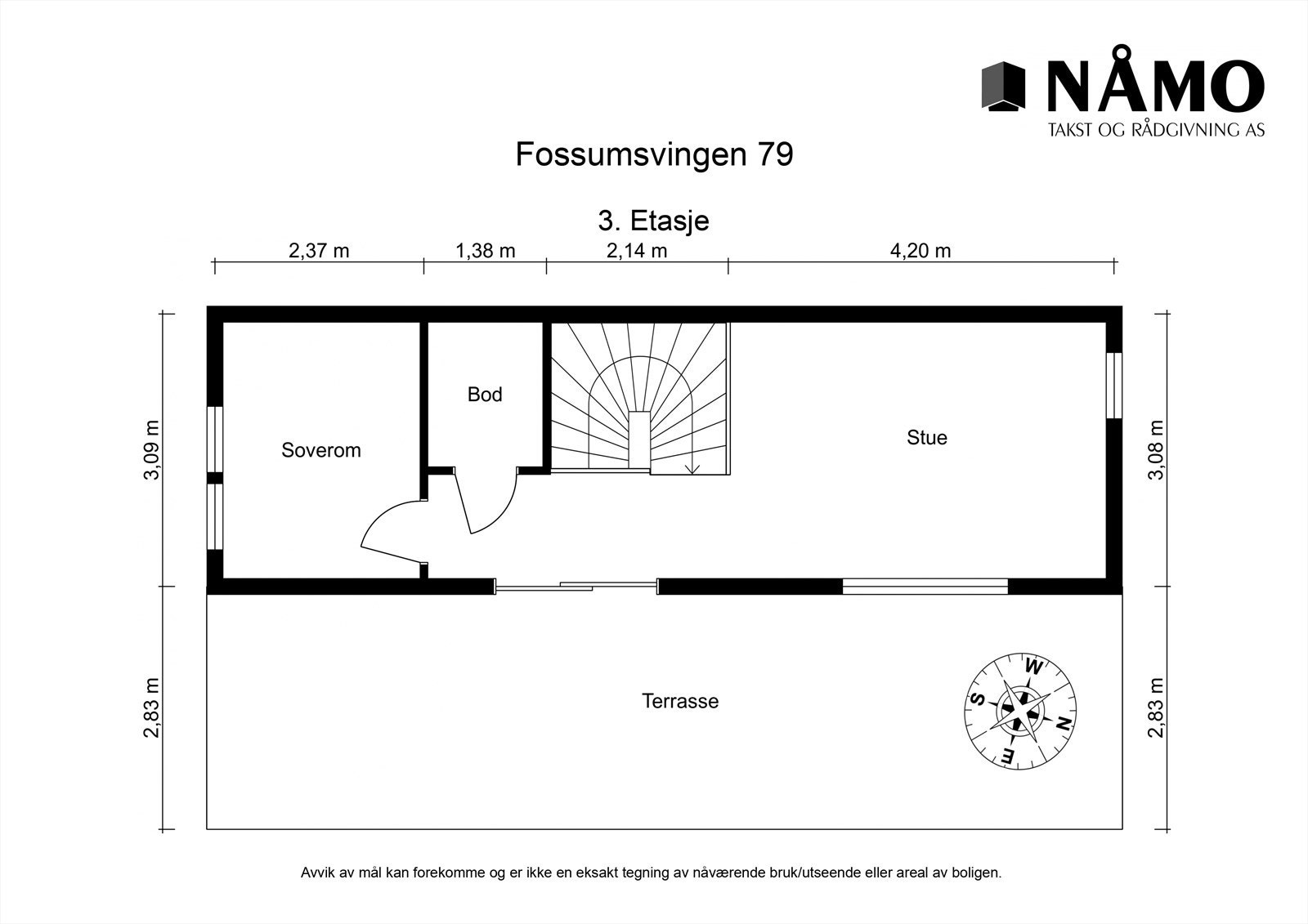 Plantegning 3. etasje. Galleribilde