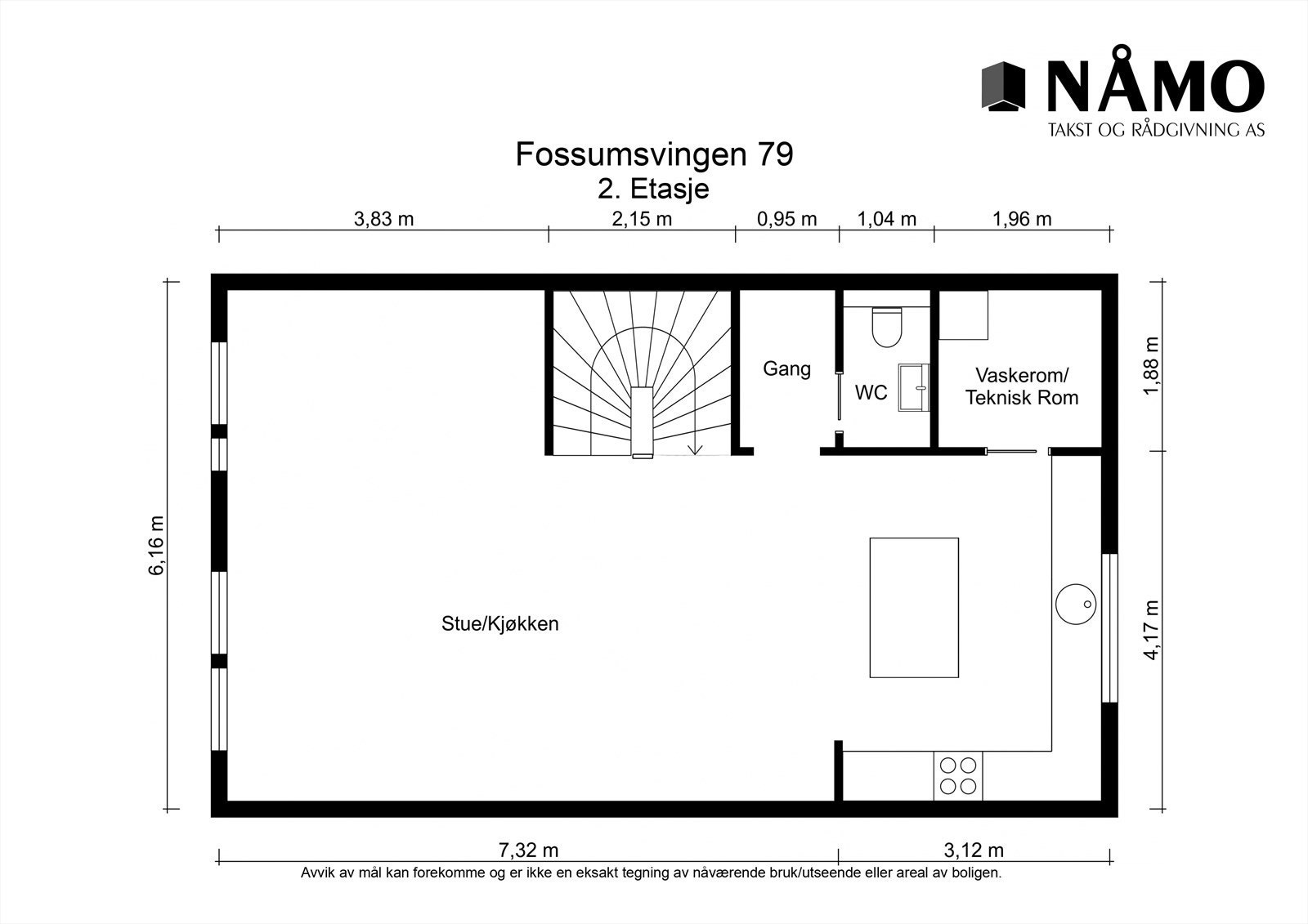Plantegning 2. etasje Galleribilde