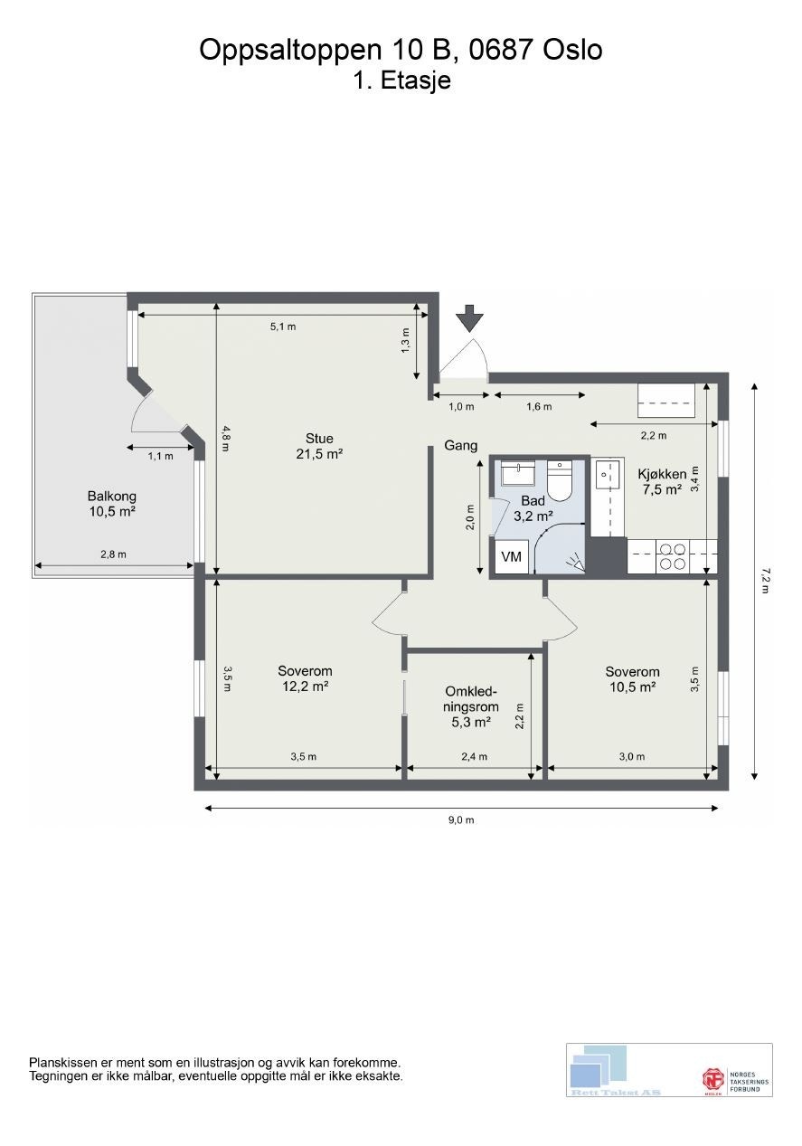 Plantegning Galleribilde