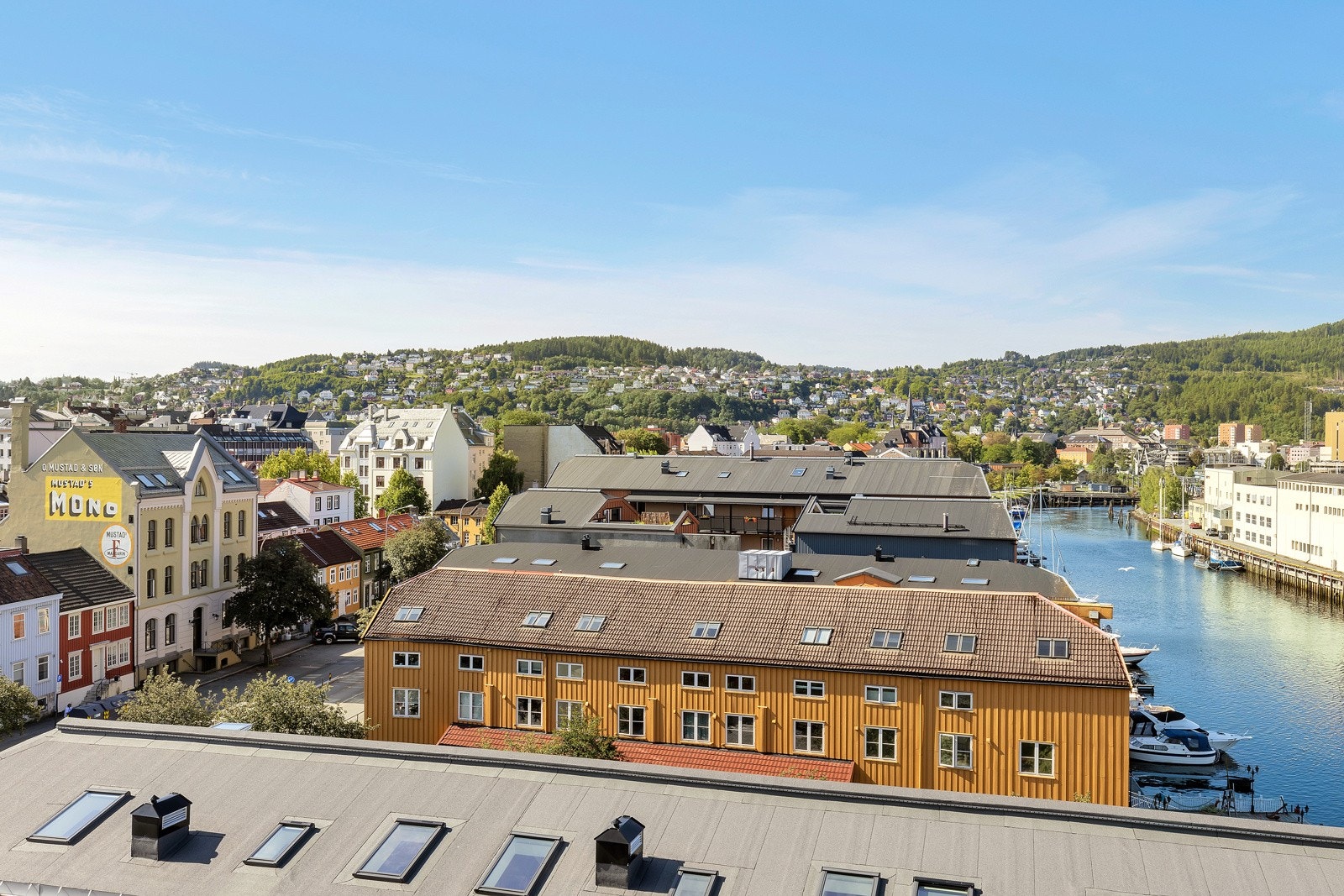 Utsikt fra leiligheten. Galleribilde